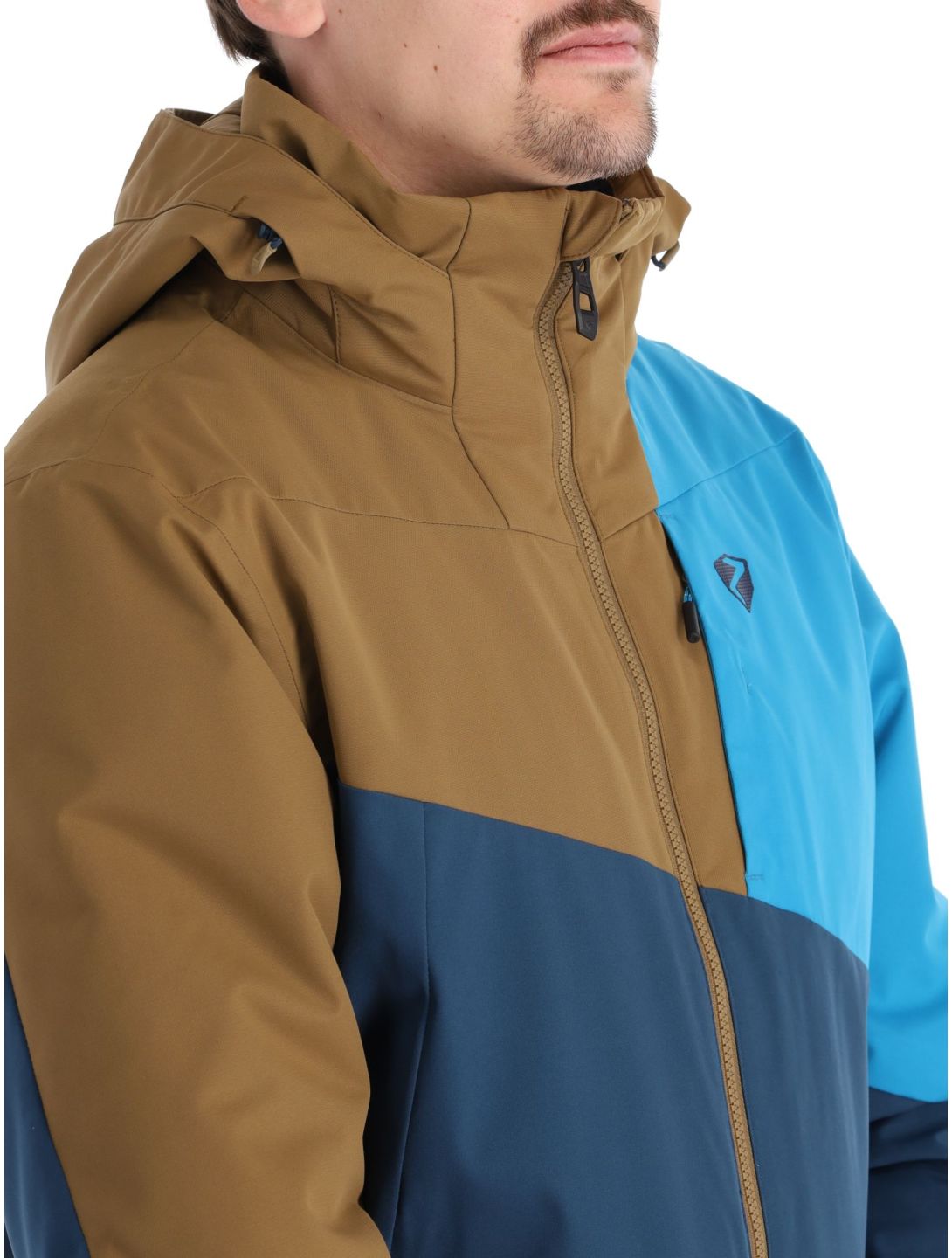 Ziener, Timpa veste de ski hommes Hale Navy bleu, gris, vert 