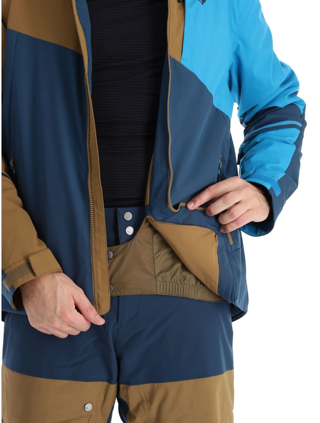 Ziener, Timpa veste de ski hommes Hale Navy bleu, gris, vert 