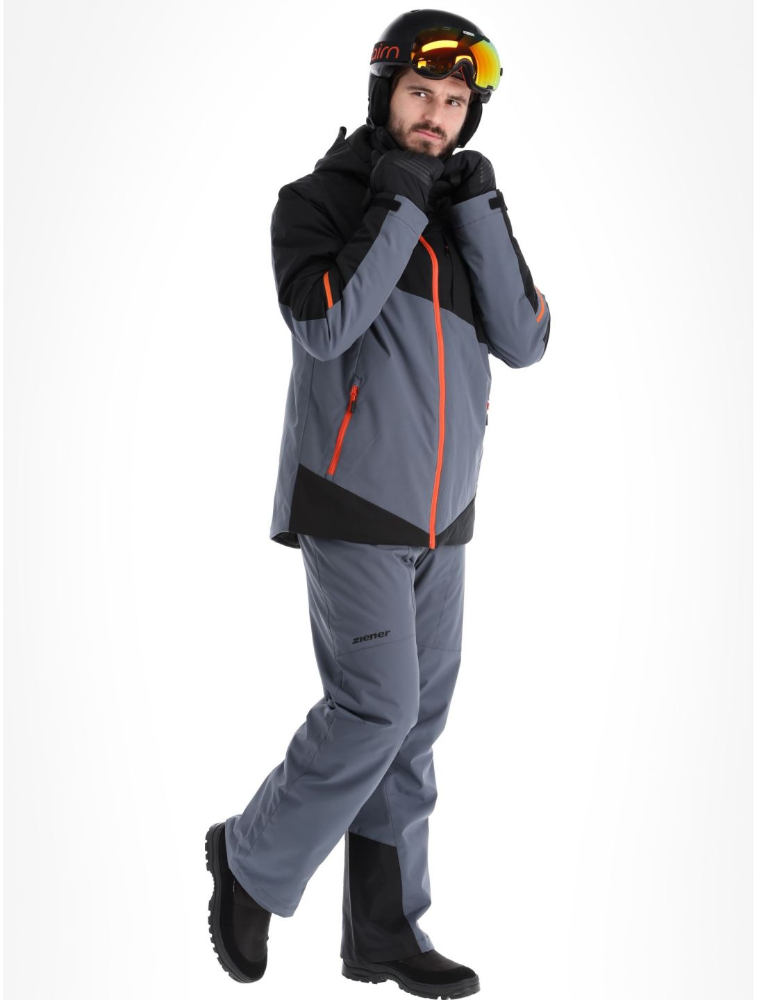 Ziener, Timpa veste de ski hommes Ombre gris, noir 