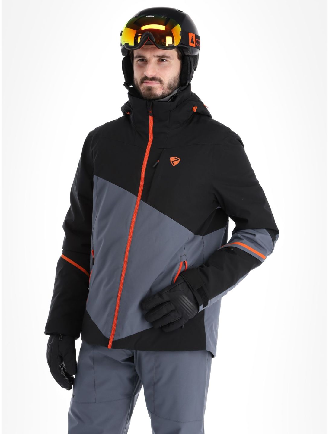 Ziener, Timpa veste de ski hommes Ombre gris, noir 