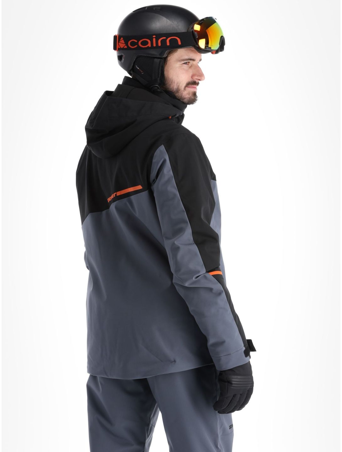 Ziener, Timpa veste de ski hommes Ombre gris, noir 