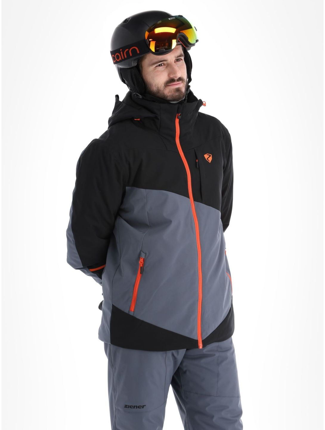 Ziener, Timpa veste de ski hommes Ombre gris, noir 