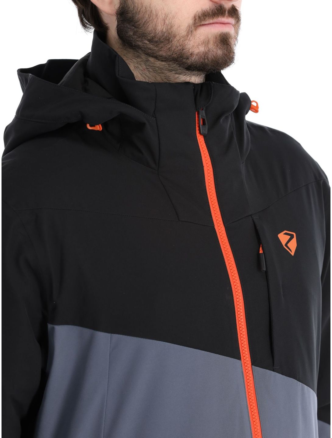 Ziener, Timpa veste de ski hommes Ombre gris, noir 