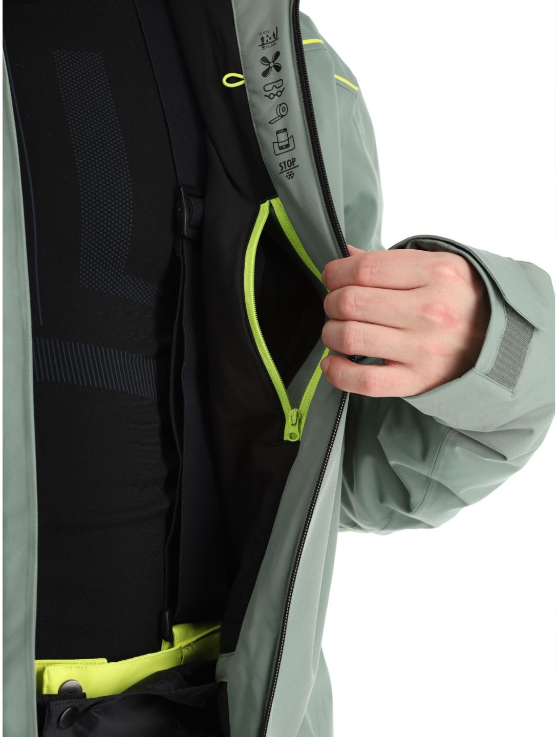 Ziener, Toaca veste de ski hommes Green Mud vert 