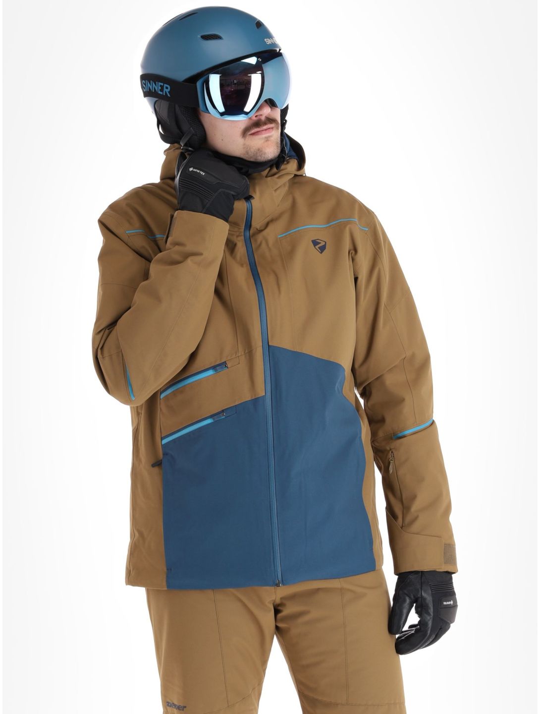 Ziener, Toaca veste de ski hommes Walnut Dob brun, gris 