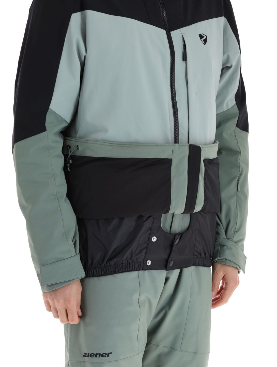 Ziener, Triglav veste de ski hommes Green Mud noir, vert 