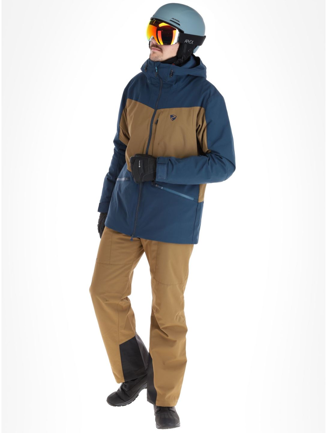 Ziener, Triglav veste de ski hommes Hale Navy bleu, vert 