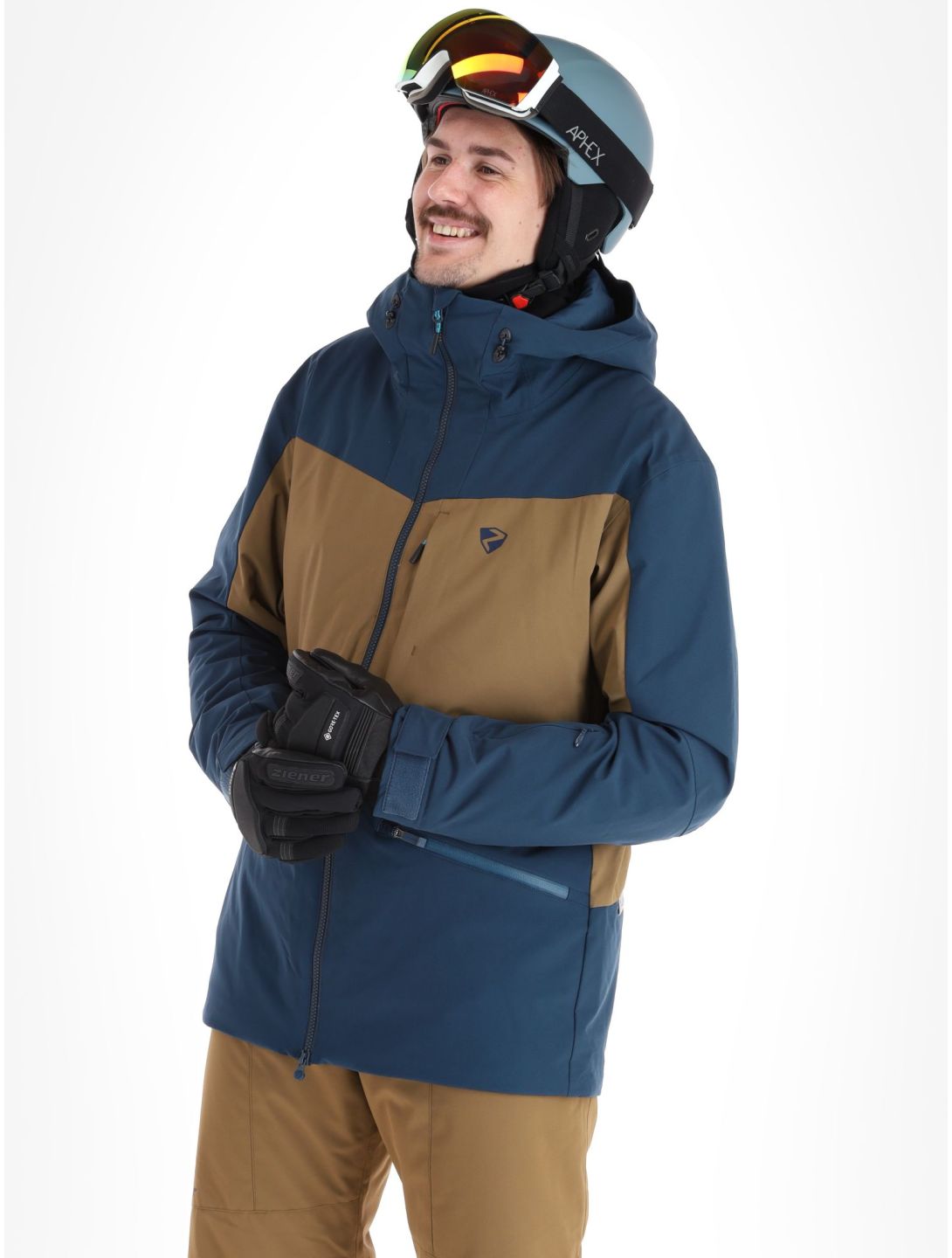 Ziener, Triglav veste de ski hommes Hale Navy bleu, vert 