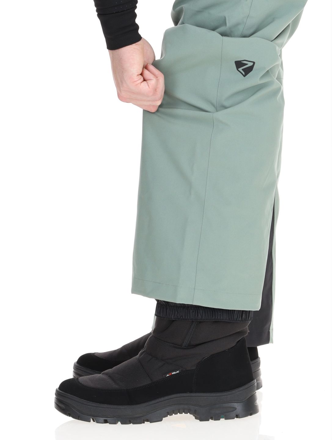 Ziener, Tronador pantalon de ski hommes Green Mud vert 