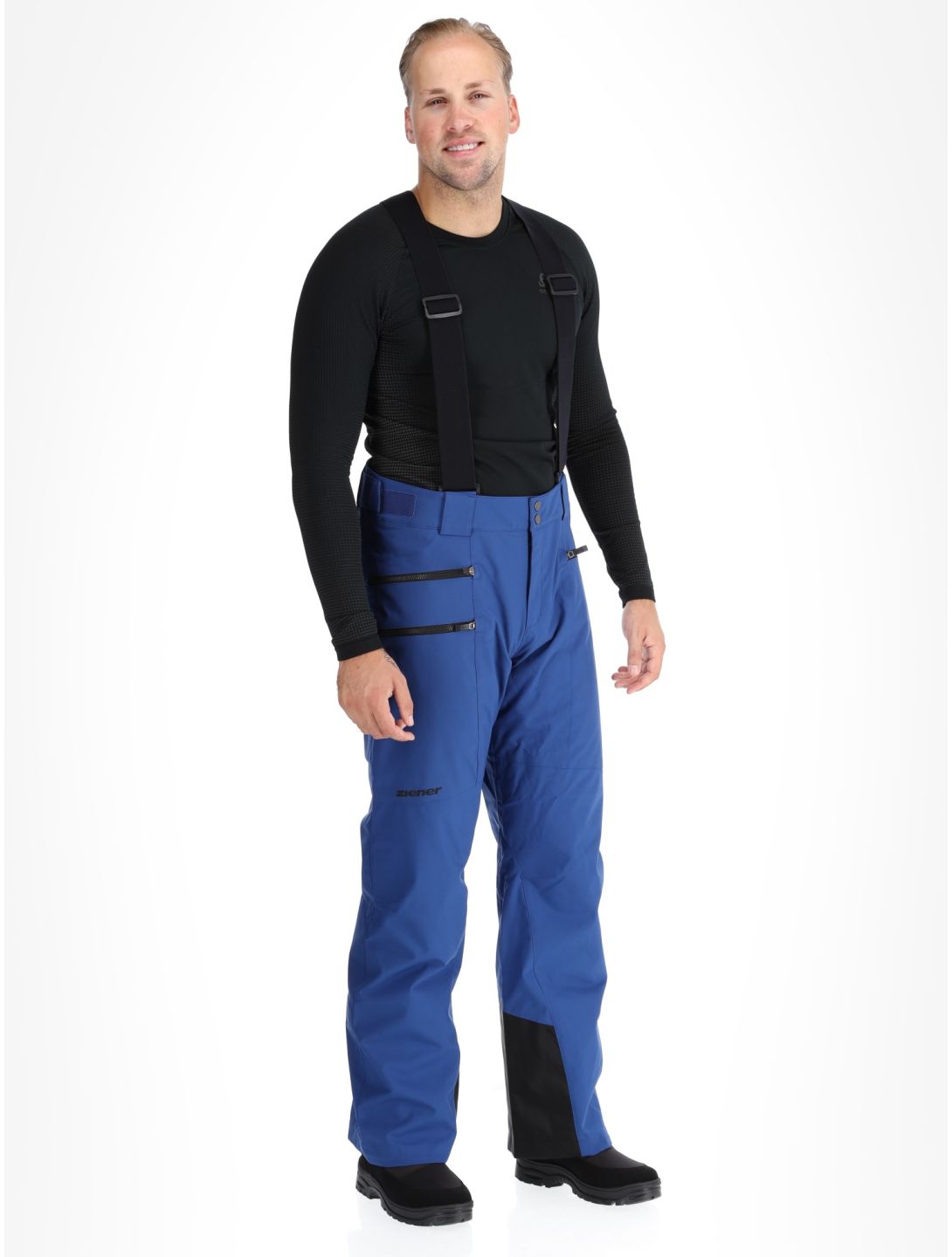 Ziener, Tronador pantalon de ski hommes Vista Blue bleu 