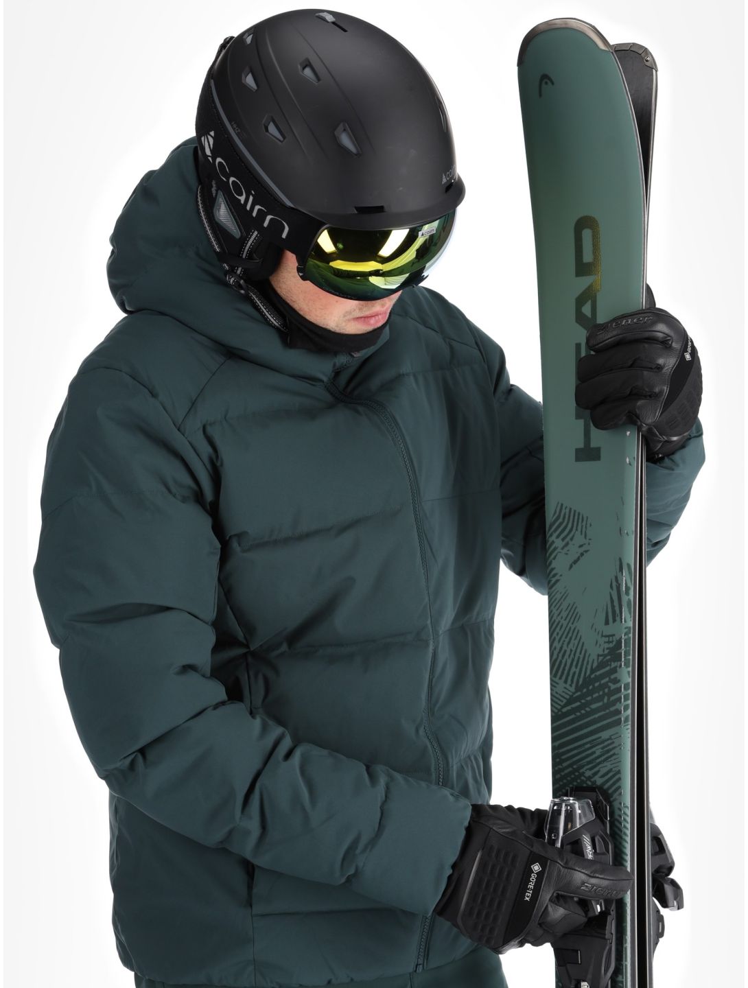 Ziener, Tyers veste de ski hommes Dark Jungle vert 