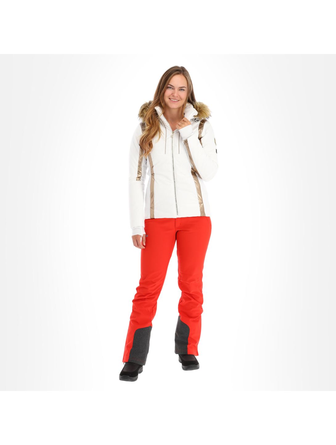 Kilpi, Mirsel-W veste de ski slim fit femmes blanc avec système de chauffage