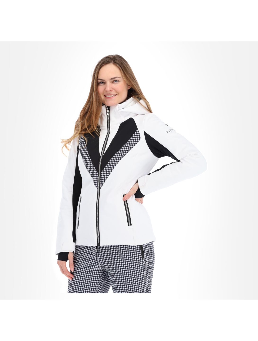 Sun Valley, Knautie veste de ski femmes blanc 