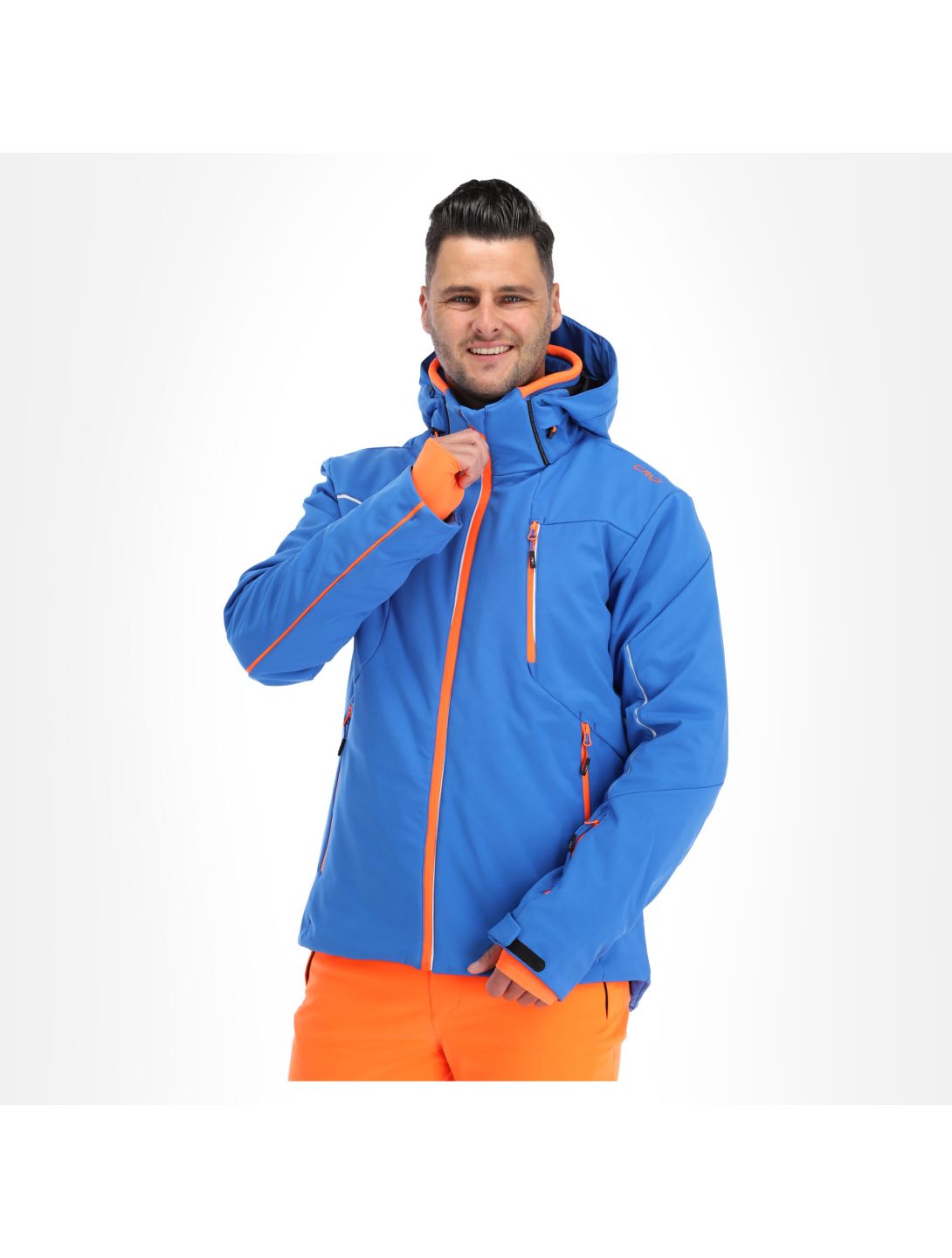 CMP, 30W0317 veste de ski softshell hommes royal bleu 