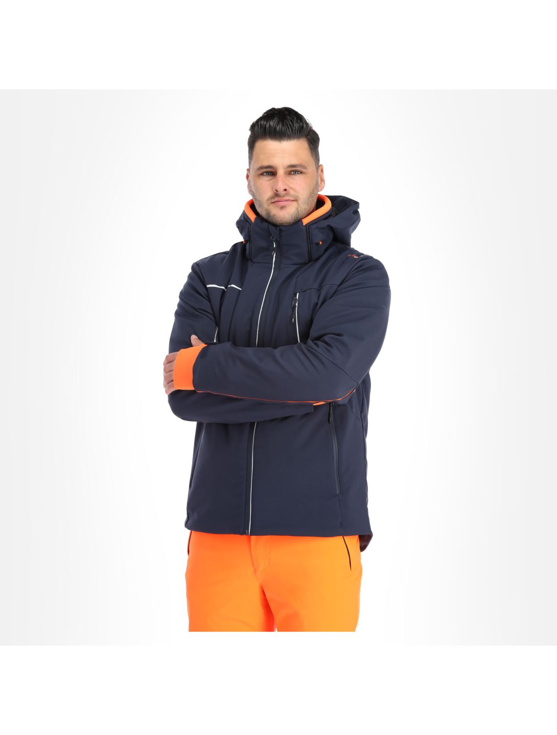 CMP, 30W0317 veste de ski softshell hommes navy bleu 