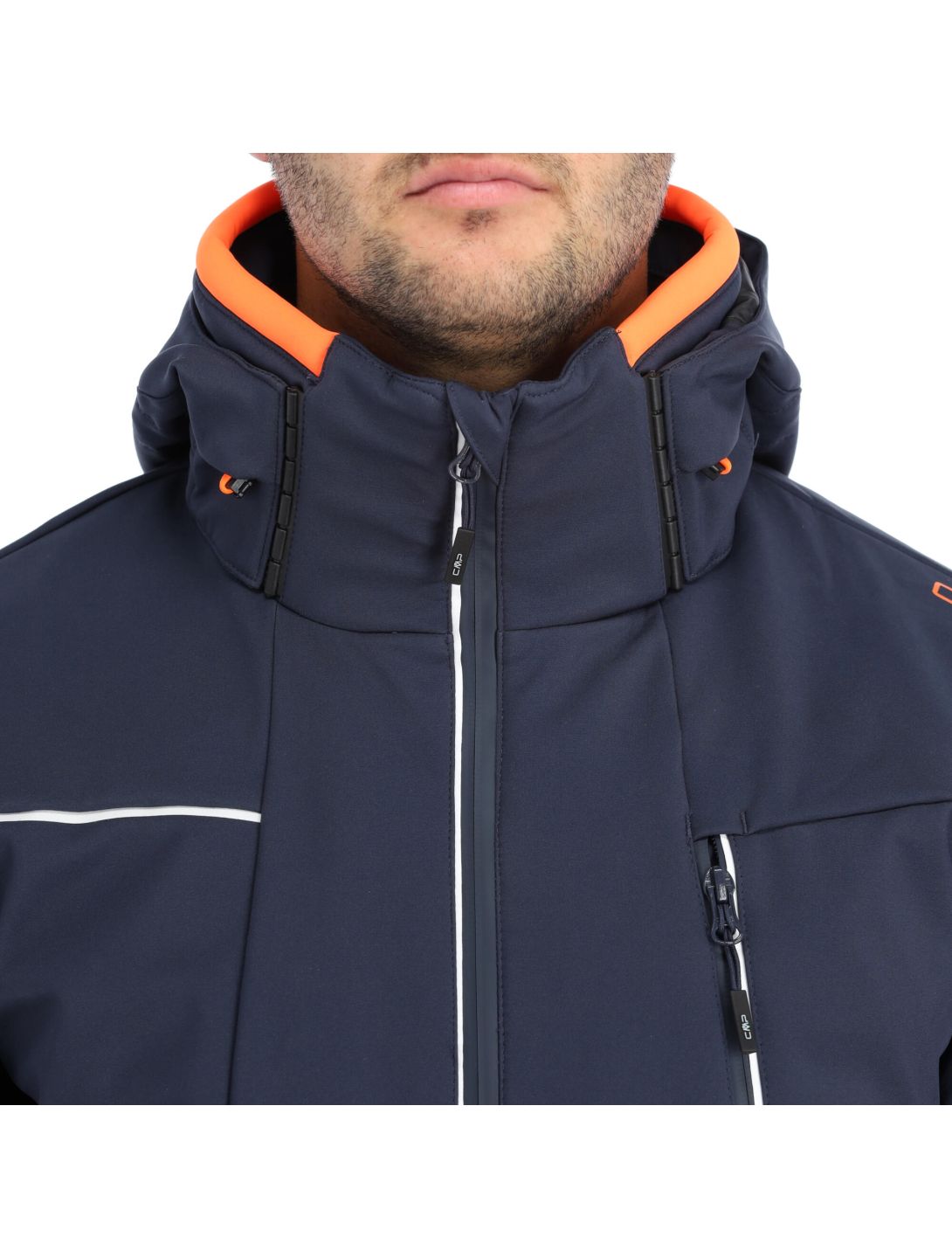 CMP, 30W0317 veste de ski softshell hommes navy bleu 