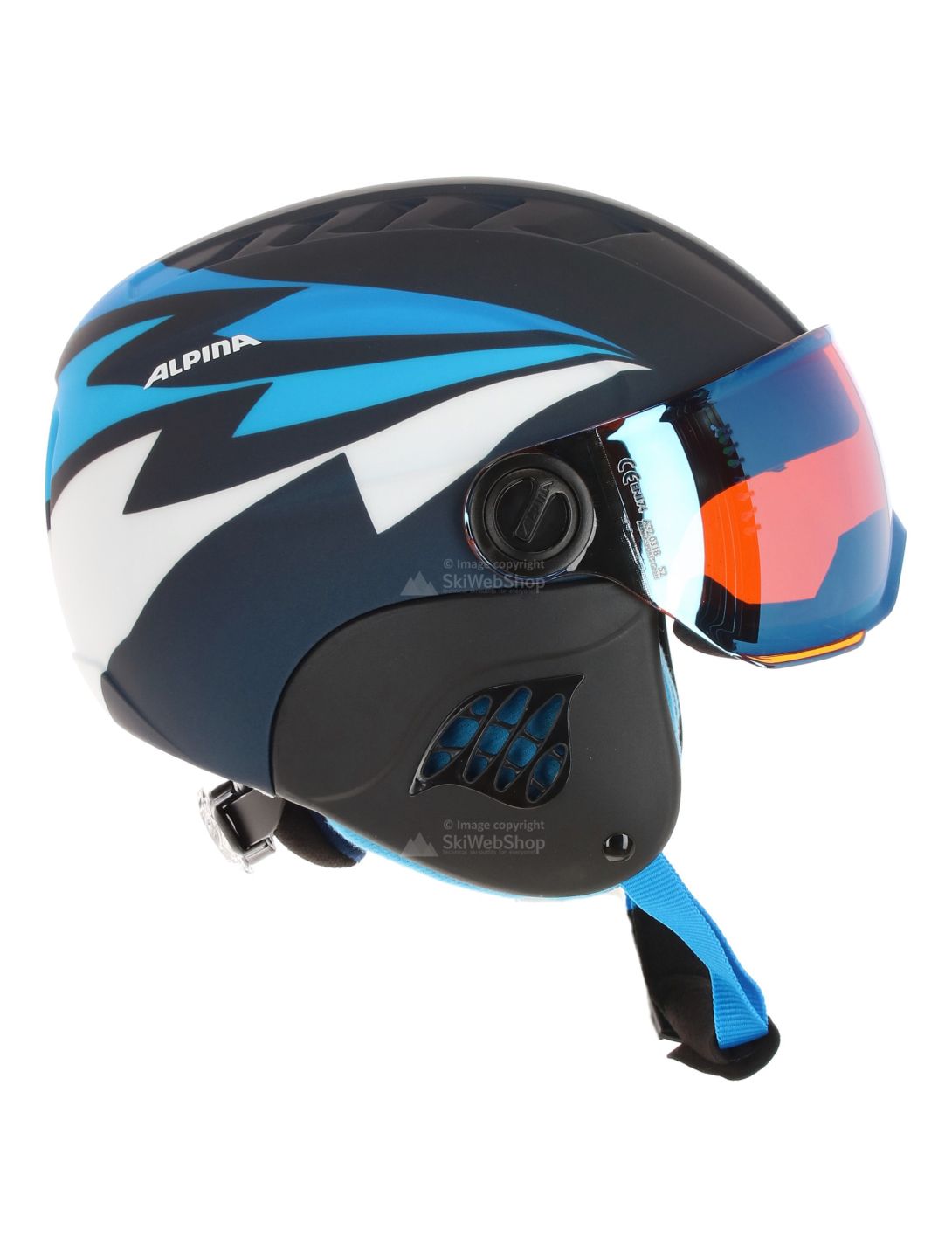 Carat Le Visor HM, ski helmet, children, nightblue - denim matt