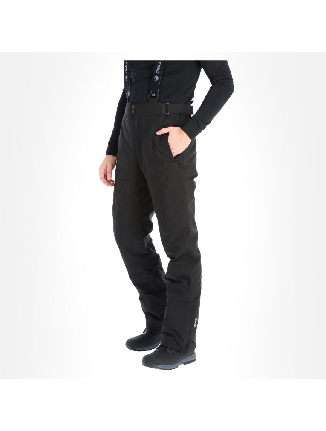 Deluni, Challenger pantalon de ski modèle court hommes noir 