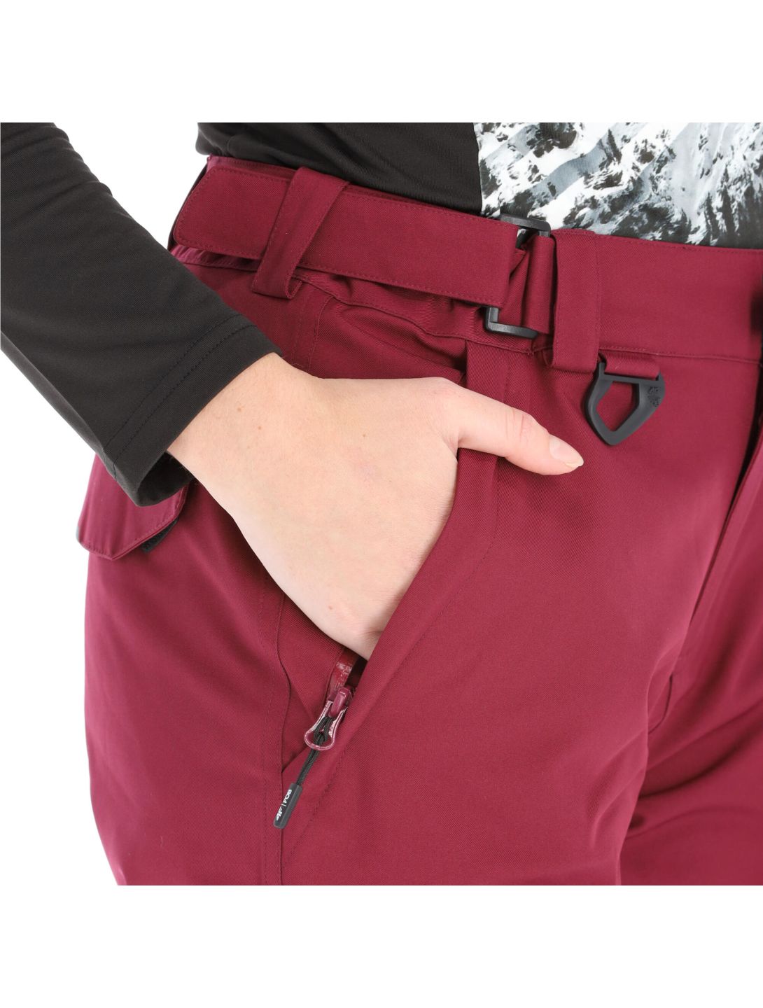 4F, H4Z20-SPDS001 pantalon de ski femmes burgundy violet 