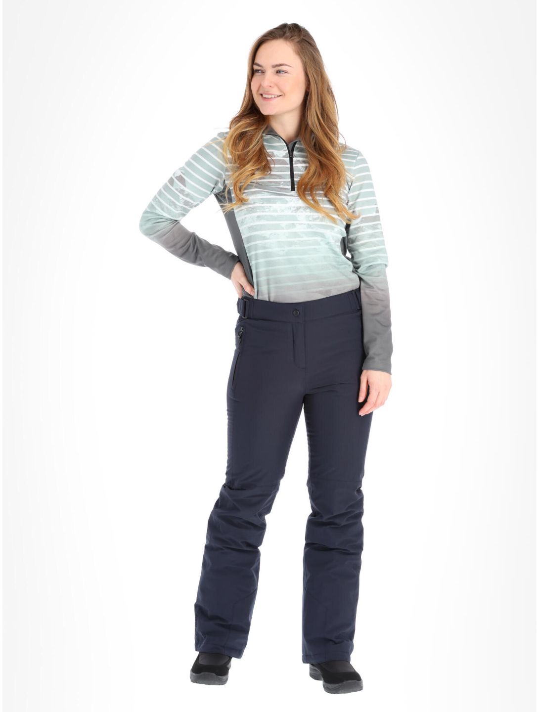 Maier Sports, Vroni slim pantalon de ski femmes Night Sky bleu 