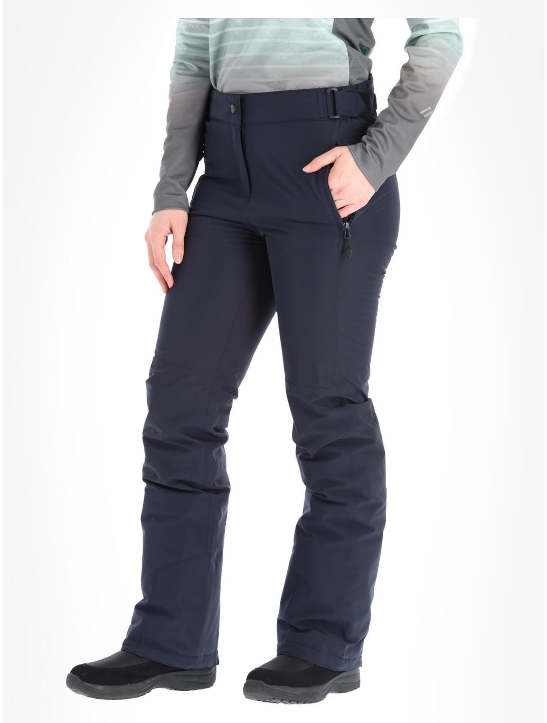 Maier Sports, Vroni slim pantalon de ski femmes Night Sky bleu 