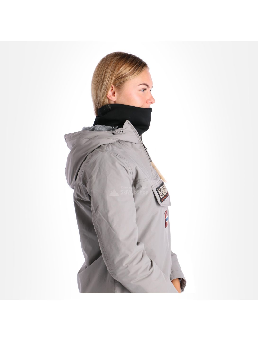 Buff, Windproof Neckwarmer foulard unisexe Solid noir 