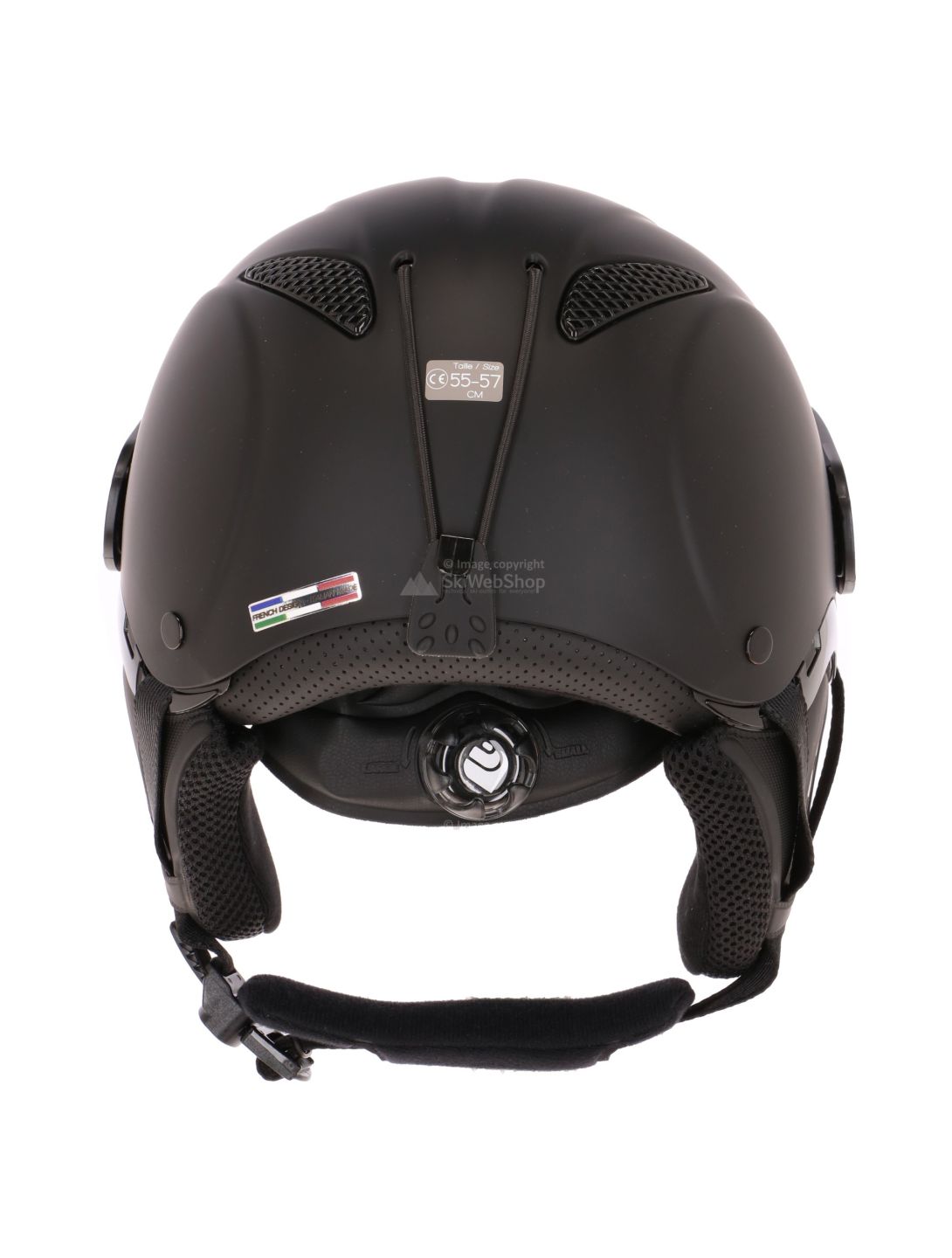 Cairn, Cosmos, ski helmet with a polarized visor, mat black 