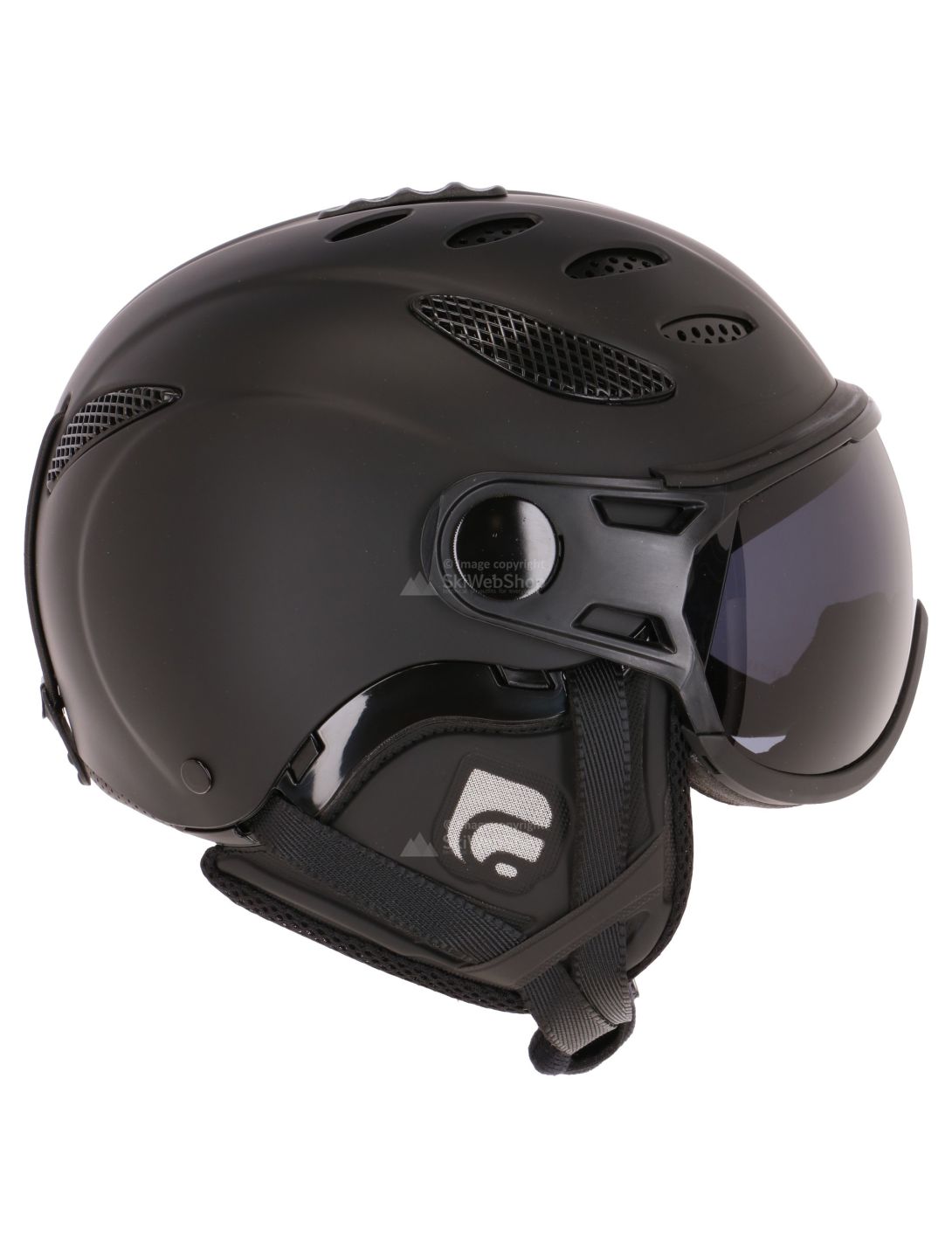 Cairn, Cosmos, ski helmet with a polarized visor, mat black 