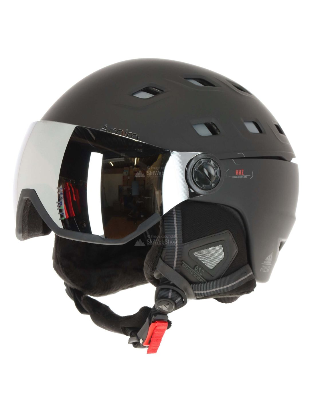 Cairn, Stellar, visor ski helmet, black