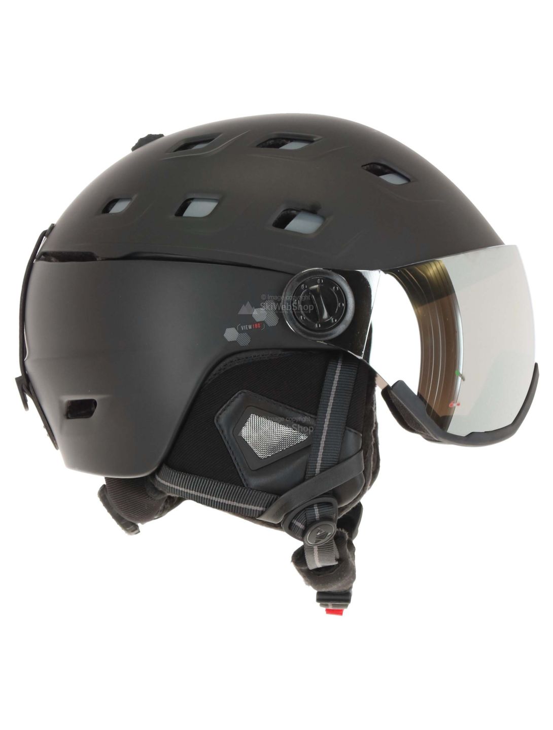 Cairn, Stellar, visor ski helmet, black