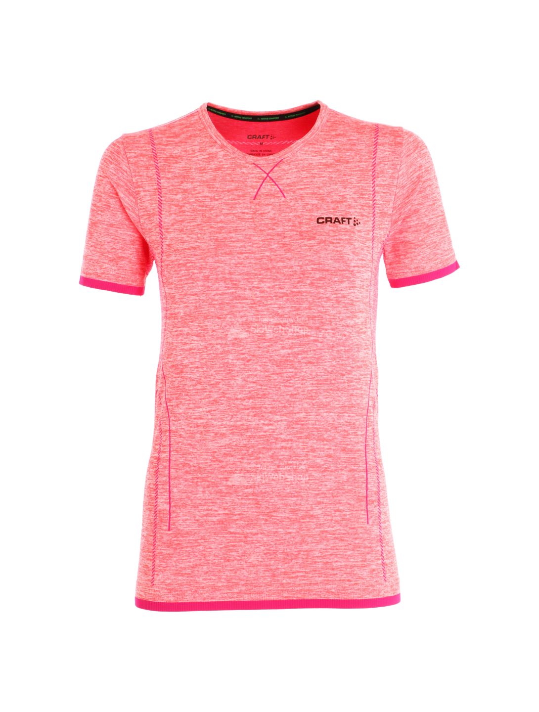 Craft, Active Comfort RN SS, thermal shirt, women,crush pink