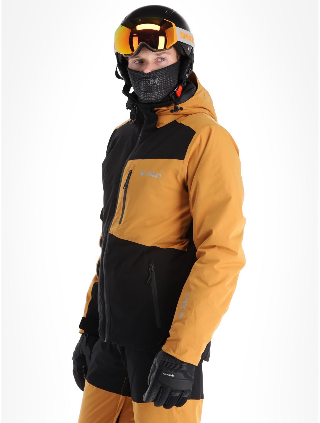 Deluni, Icerocker Plus veste de ski hommes Black / Brown brun, noir 