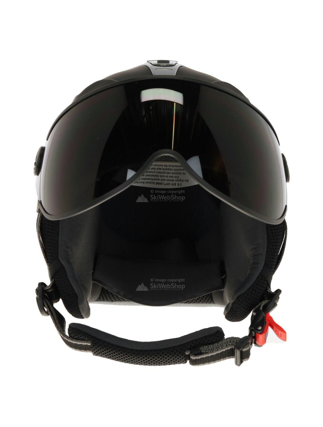 Demon, Compact, Ski helmet with visor, black