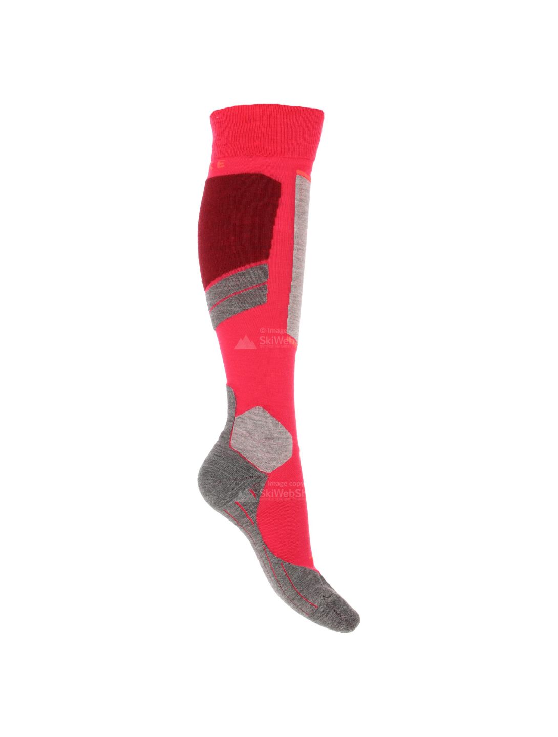 Falke, chaussettes de ski gris, rose 