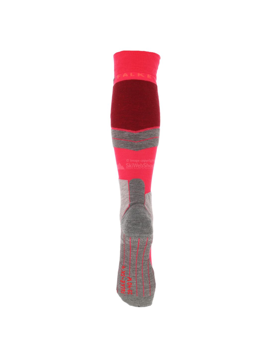 Falke, chaussettes de ski gris, rose 