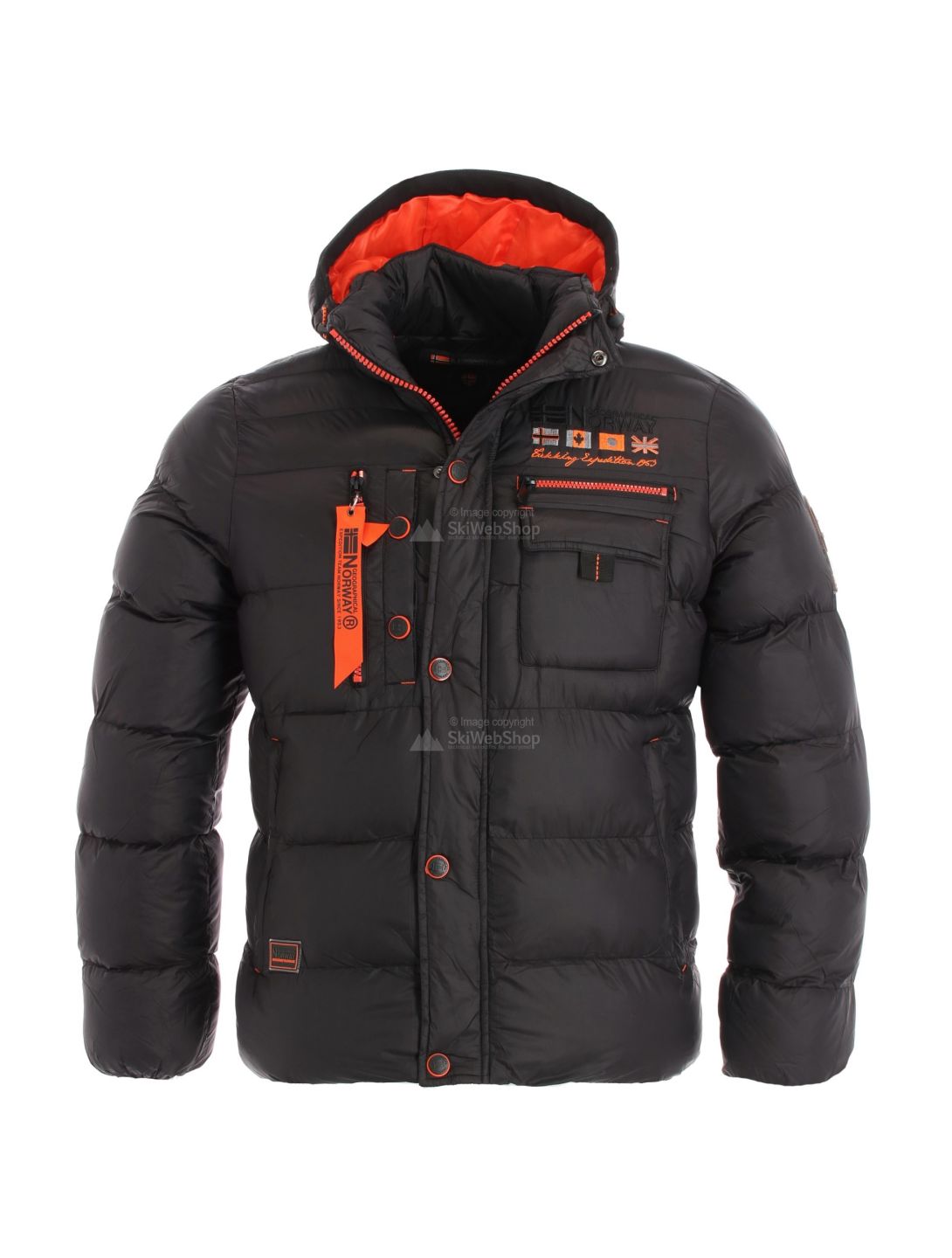 Geographical Norway, Citernier manteau d'hiver hommes noir 