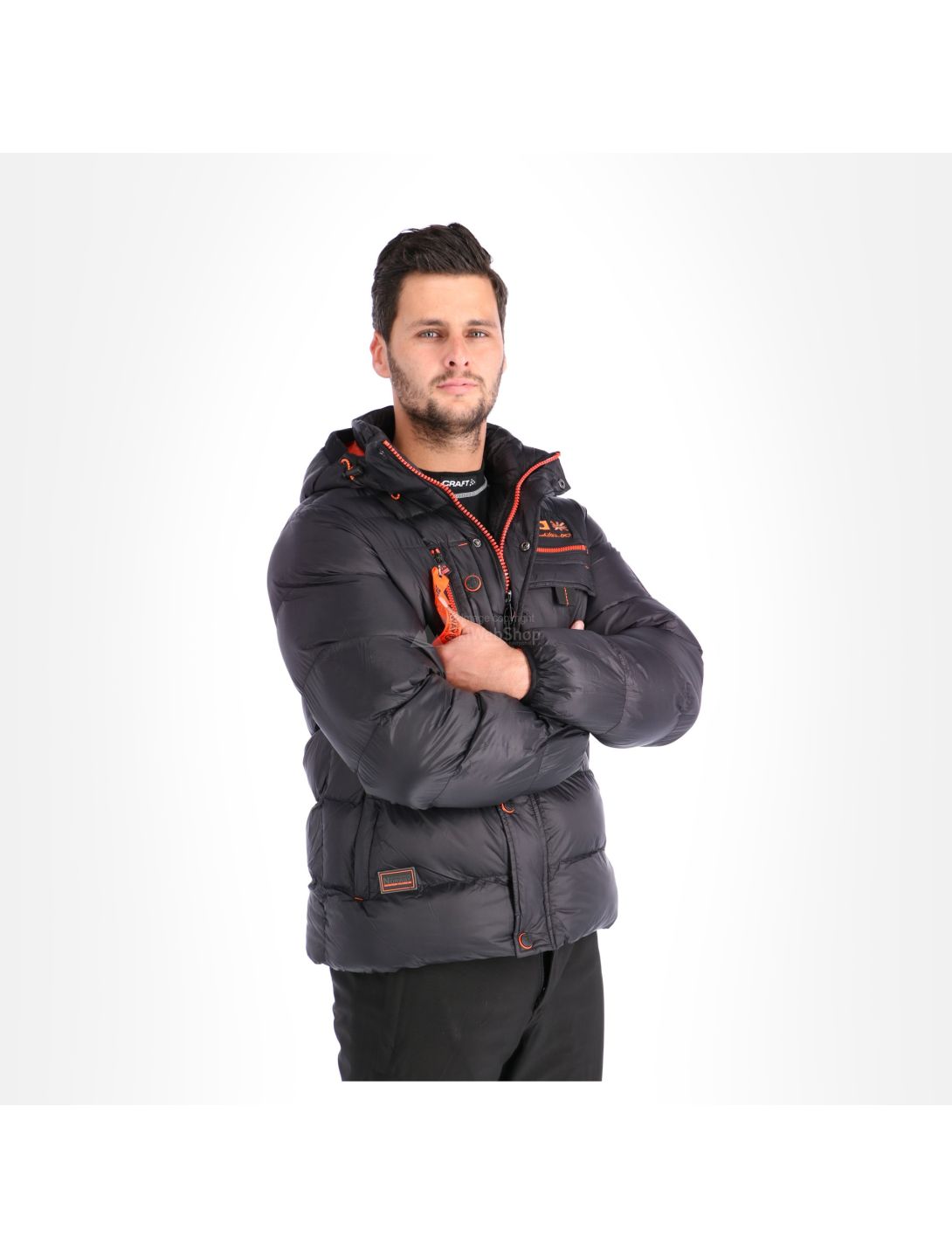 Geographical Norway, Citernier manteau d'hiver hommes noir 