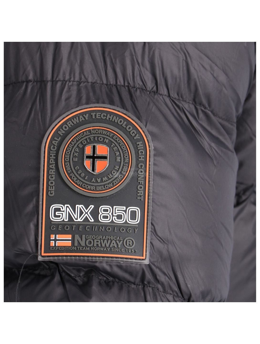 Geographical Norway, Citernier manteau d'hiver hommes noir 