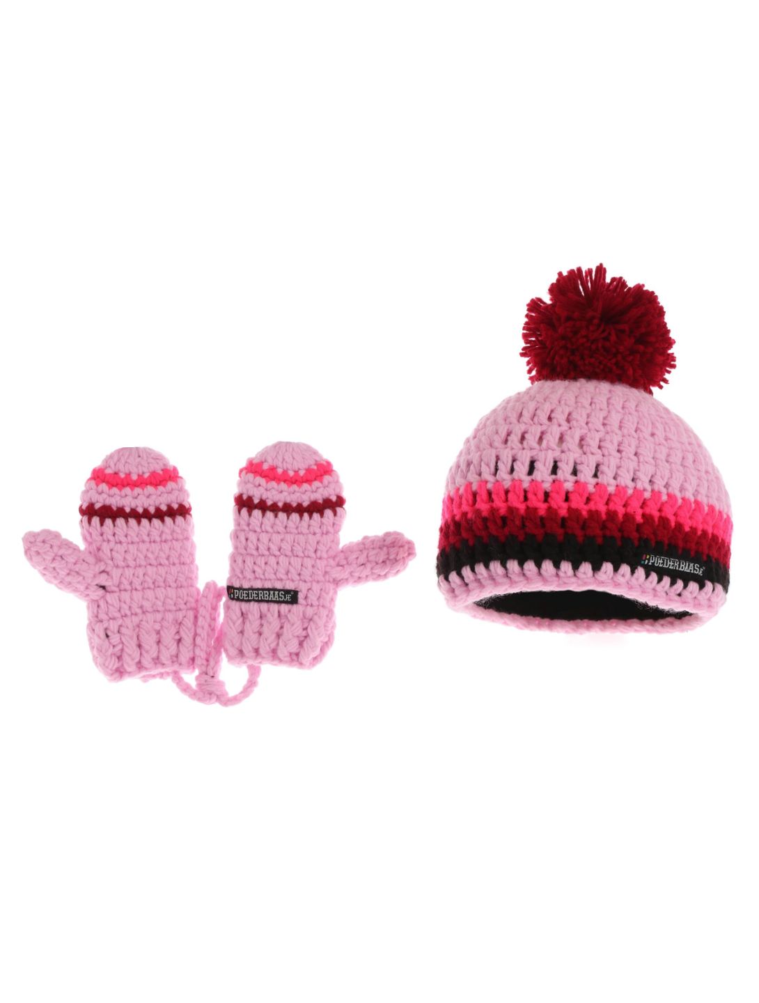 Poederbaas, Poederbaasje beanie enfants rose 