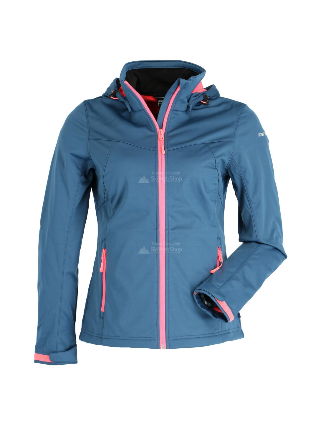 Icepeak, Silvana, softshell ski jacket, women, blue