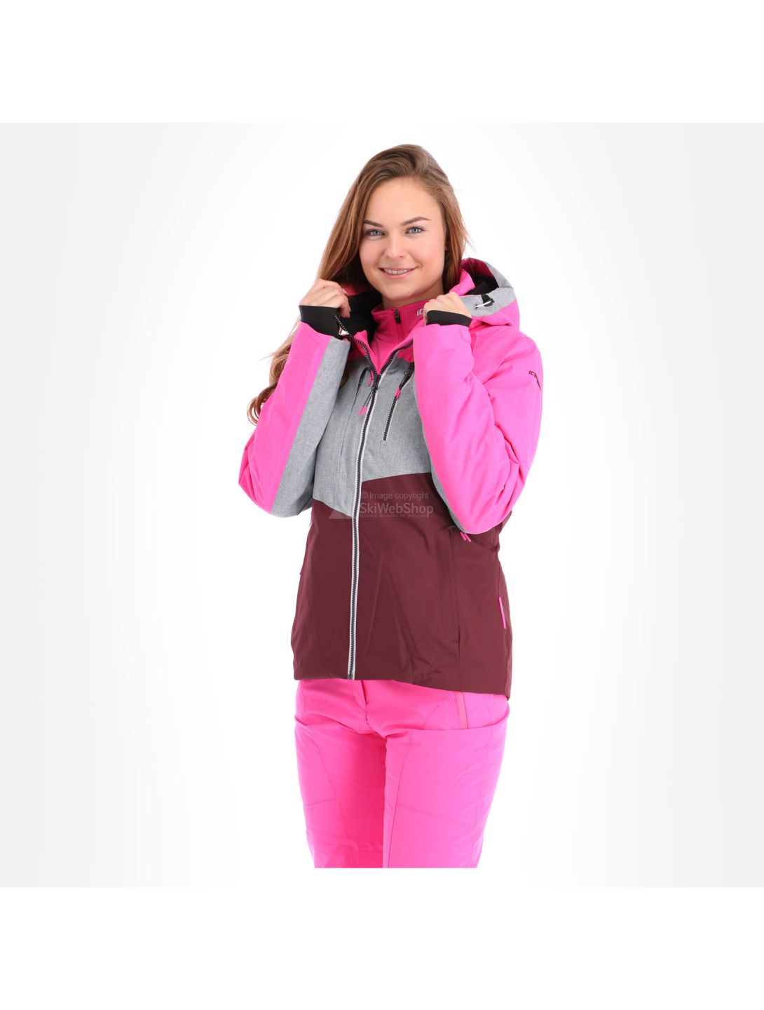 Icepeak, Calion, ski jacket, women, grey/pink