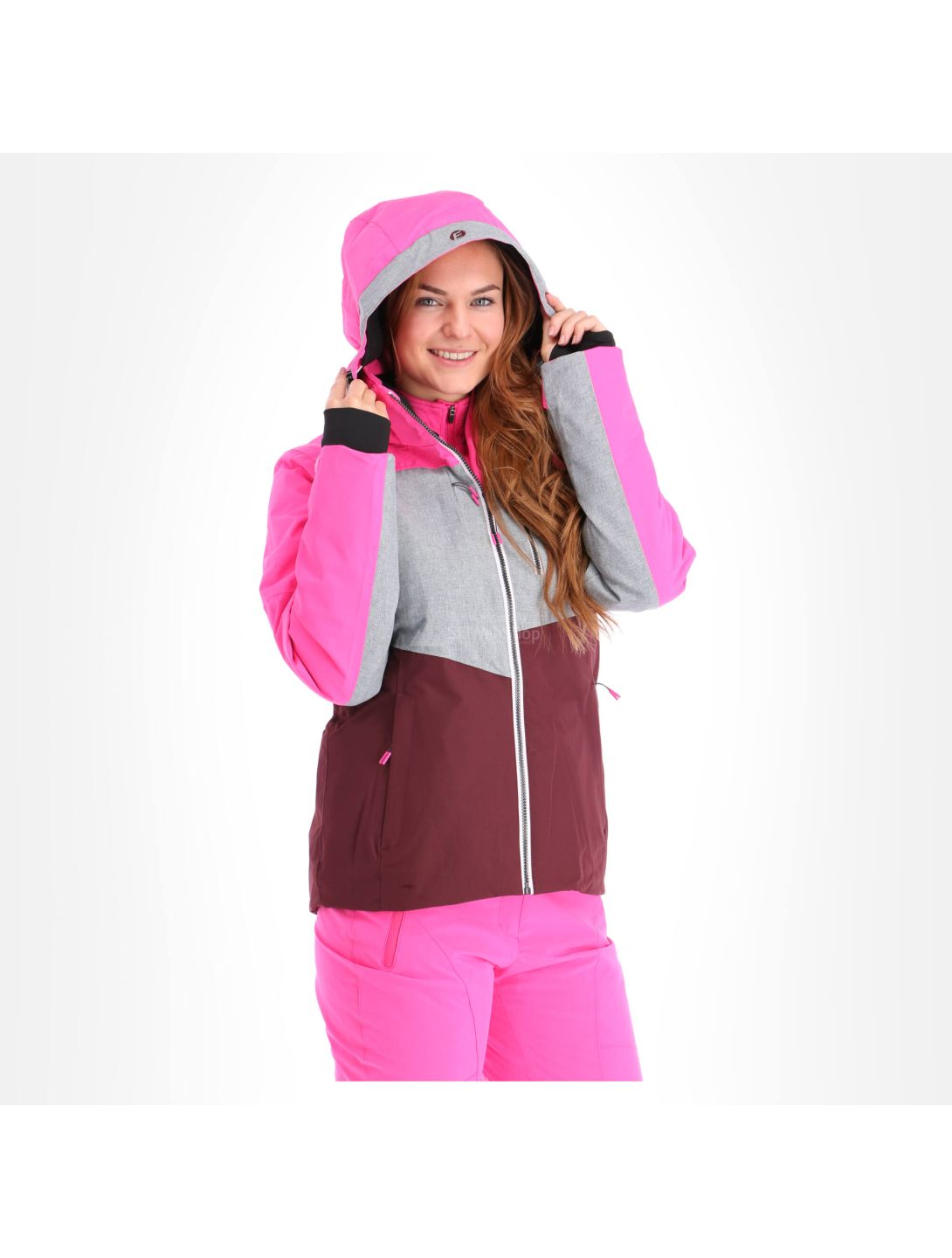 Icepeak, Calion, ski jacket, women, grey/pink