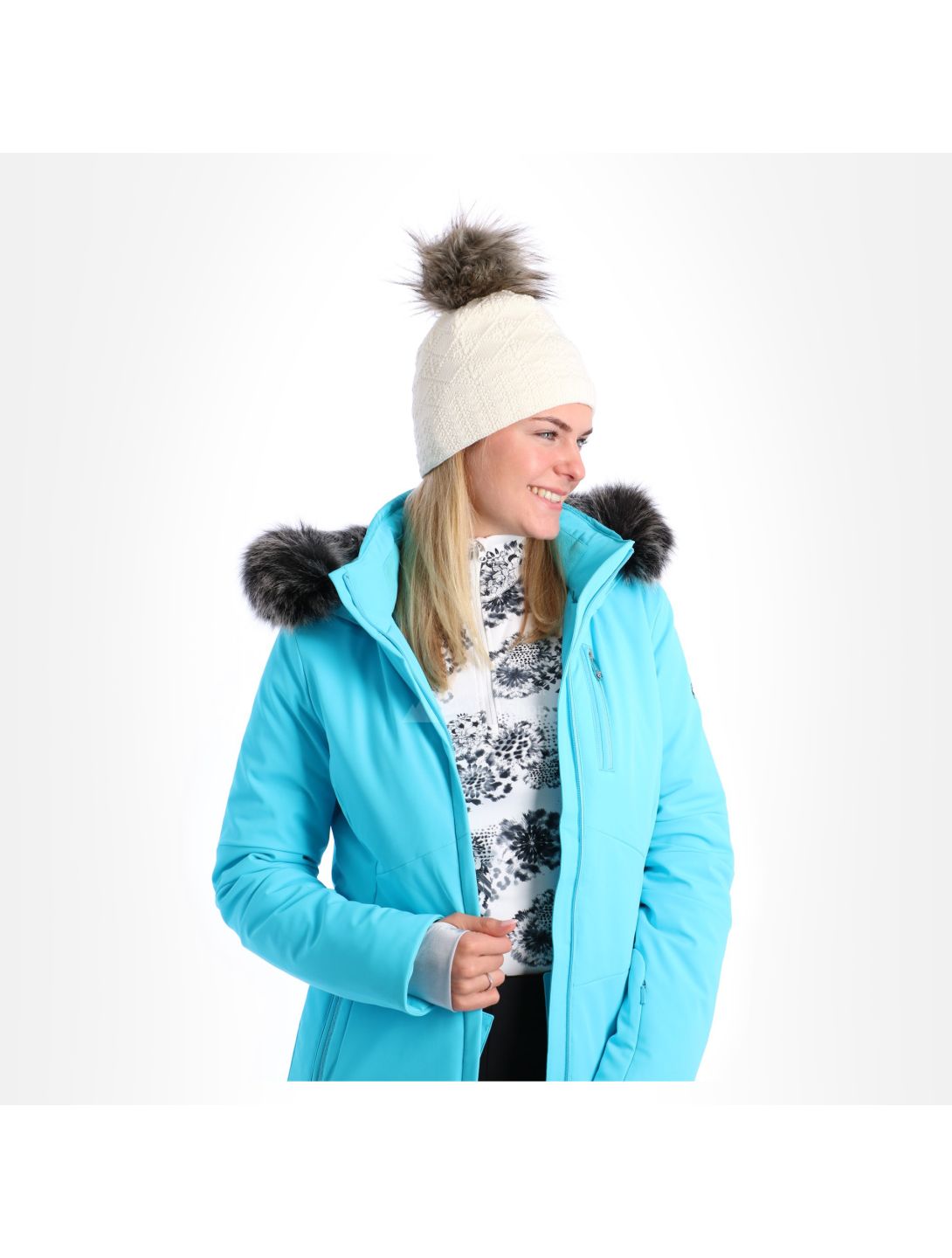 Kama, Fasion beanie bonnet femmes blanc 