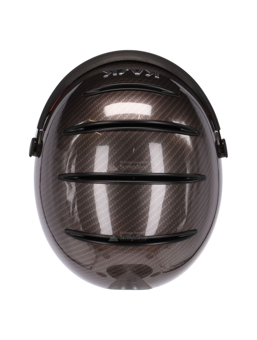 Kask, Elite Pro, ski helmet, carbon/brown - gold mirror visor