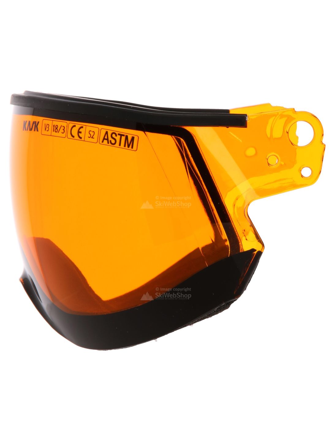 Kask, Piuma Visor, double lens ski visor, orange