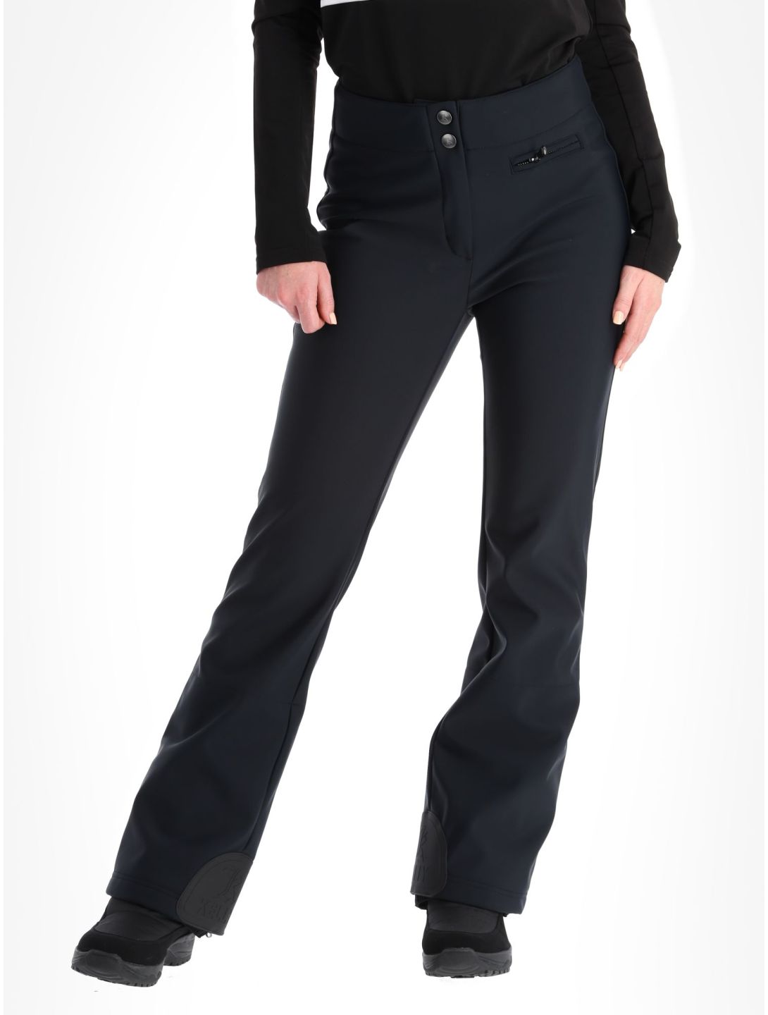 Kelly, Liz pantalon de ski en softshell femmes Black noir 