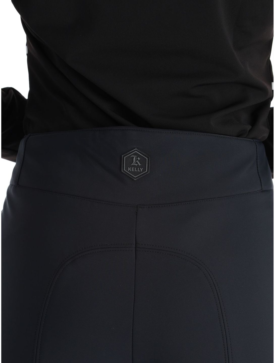 Kelly, Liz pantalon de ski en softshell femmes Black noir 