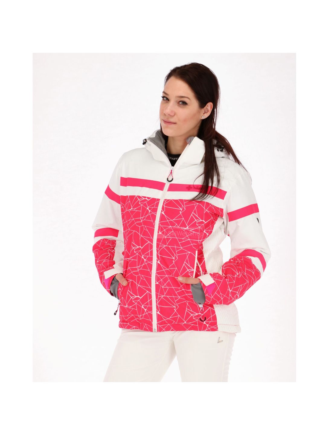 Kilpi, Ananke, ski jacket, women, pink-white