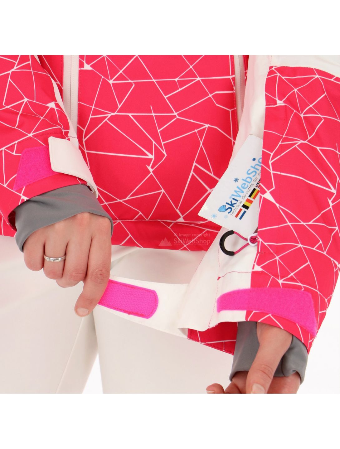 Kilpi, Ananke, ski jacket, women, pink-white