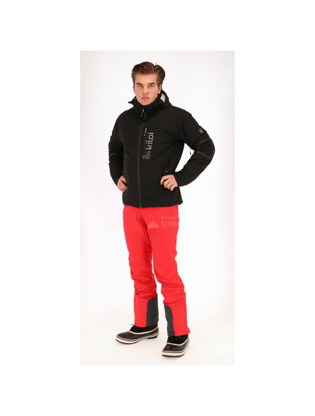 Kilpi, veste de ski noir 